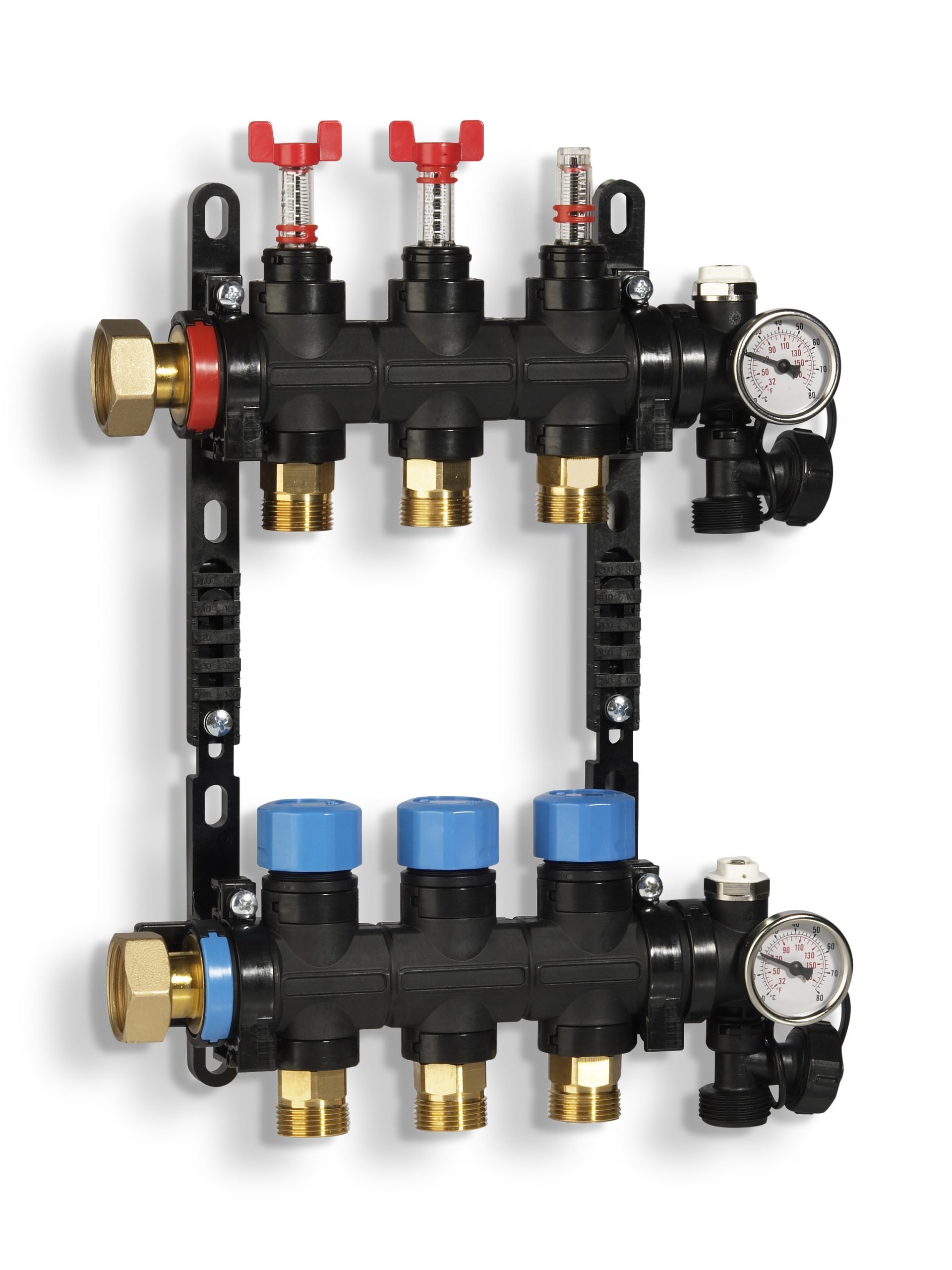 Inta 2 Port Pre-assembled Polymer Manifold POMANPB02