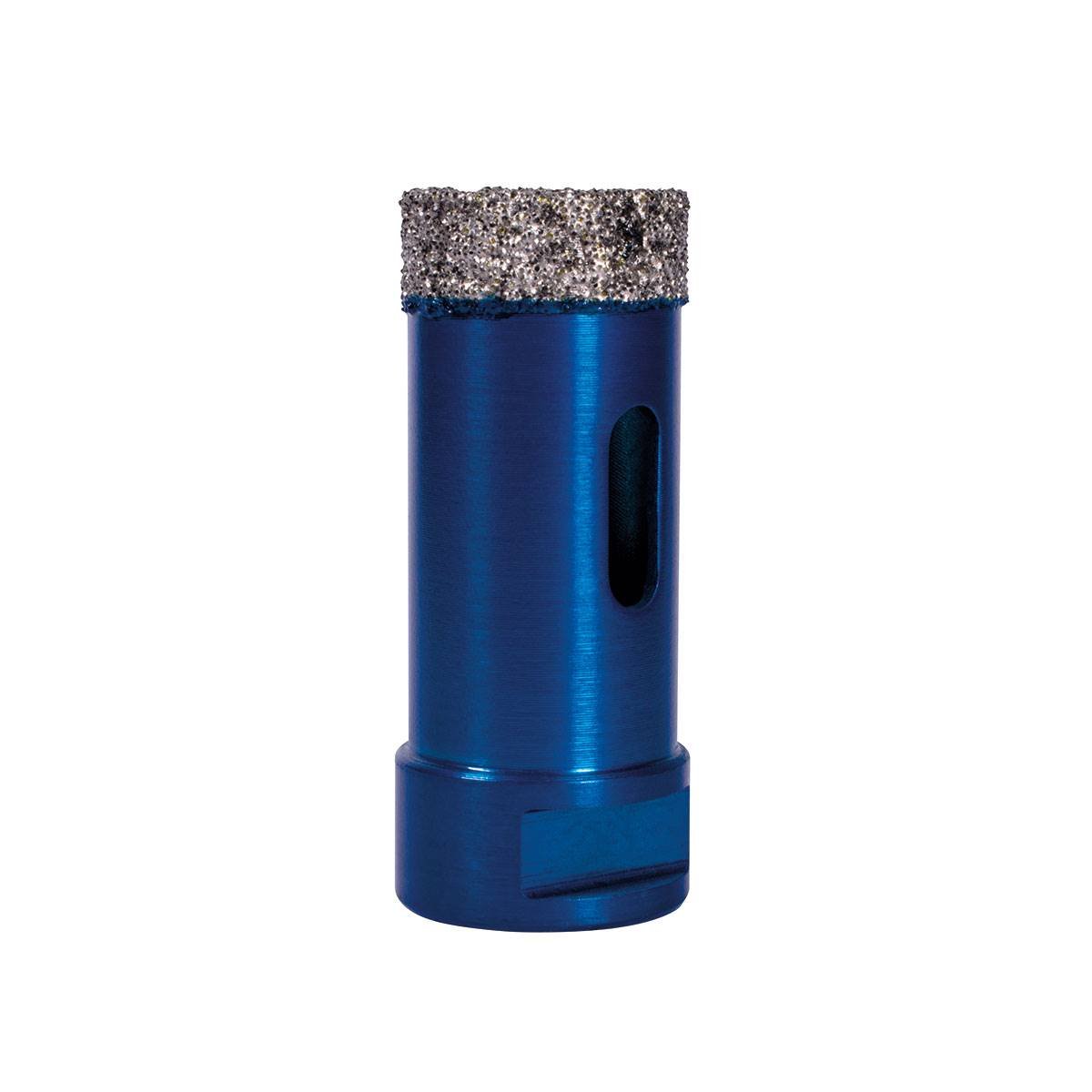 Vacuum Brazed Diamond Tile Drill Bit 25mm - Slotted Barrel (M14 Fit) XCEL Grade TDXCEL25
