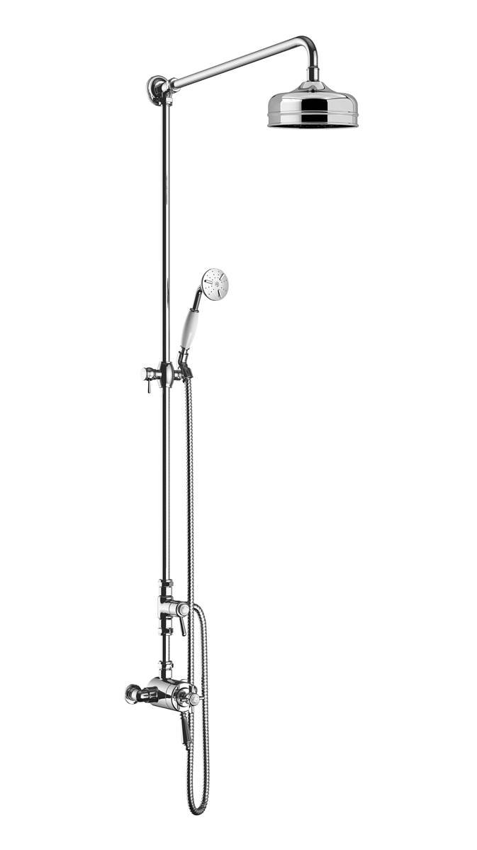 Heritage Dawlish Exposed Shower with Premium Fixed Riser Kit & Diverter to Handset SDCDUAL07