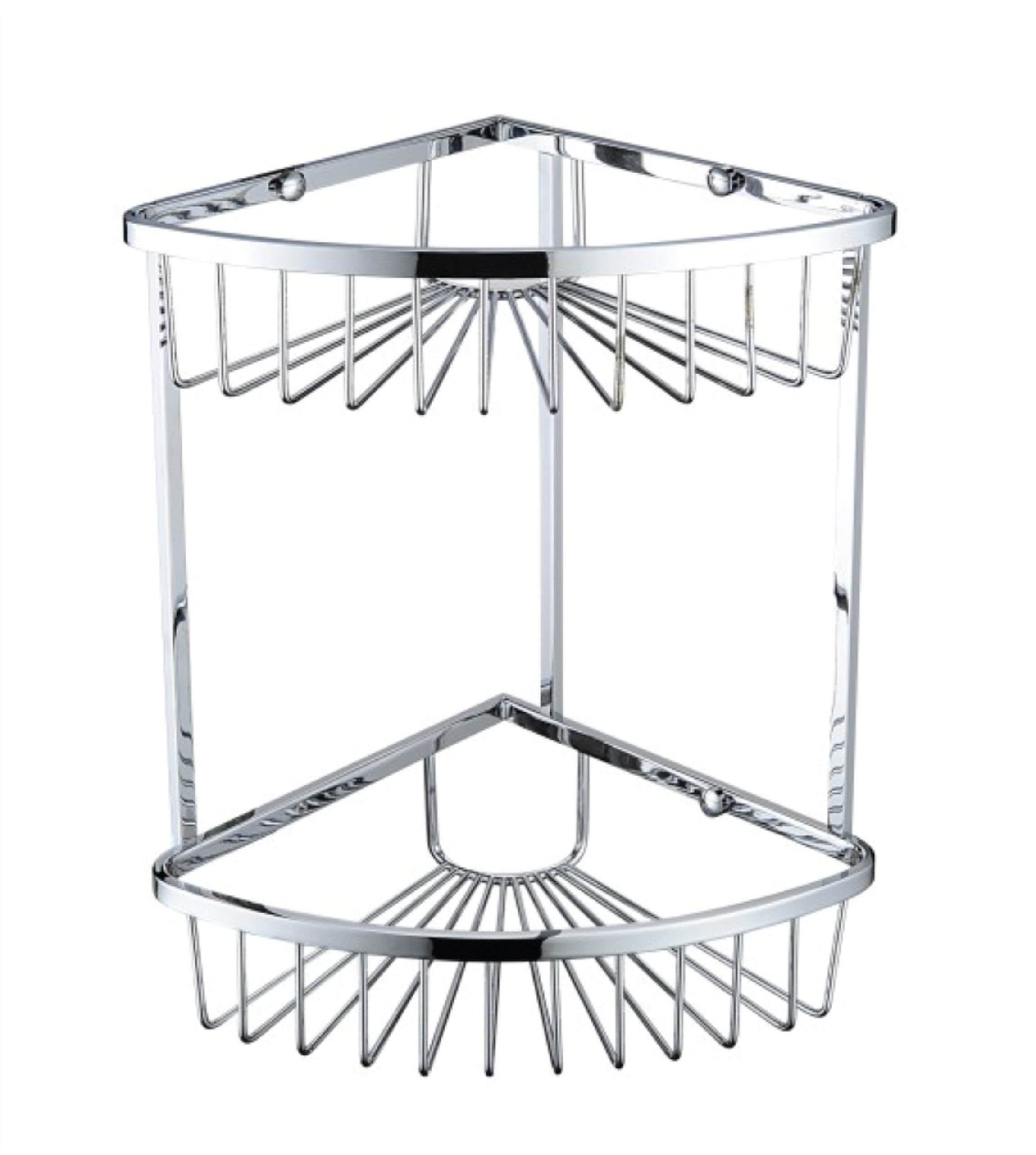 Bristan Two Tier Corner Fixed Wire Basket COMP BASK06 C