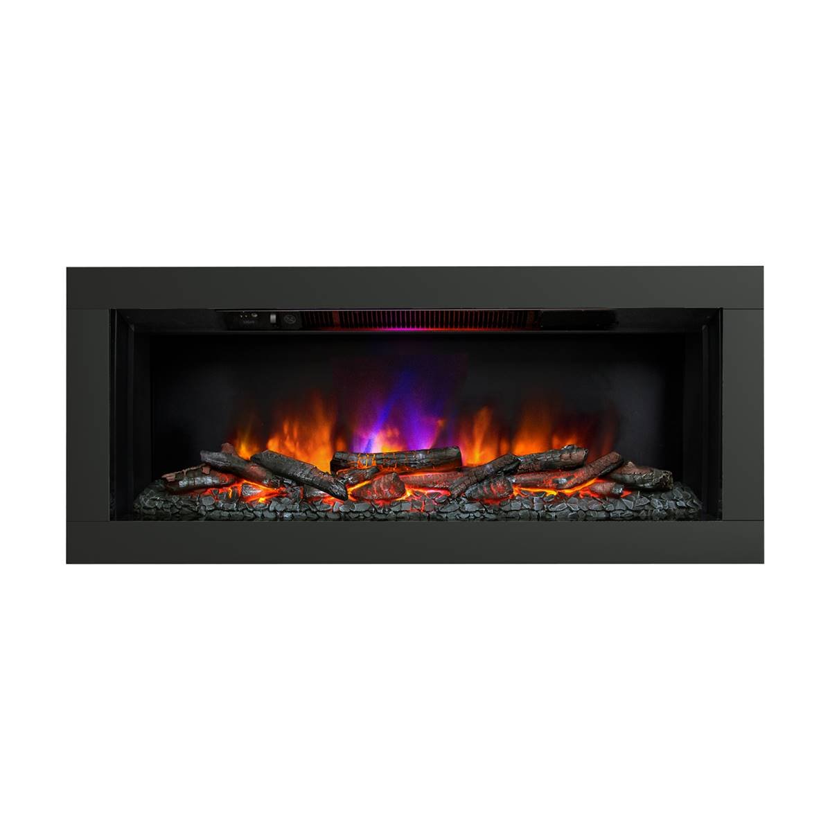 Be Modern FLARE Avella 45" Wall Mounted Inset Electric Fire with 4-Sided Black Trim 19348 