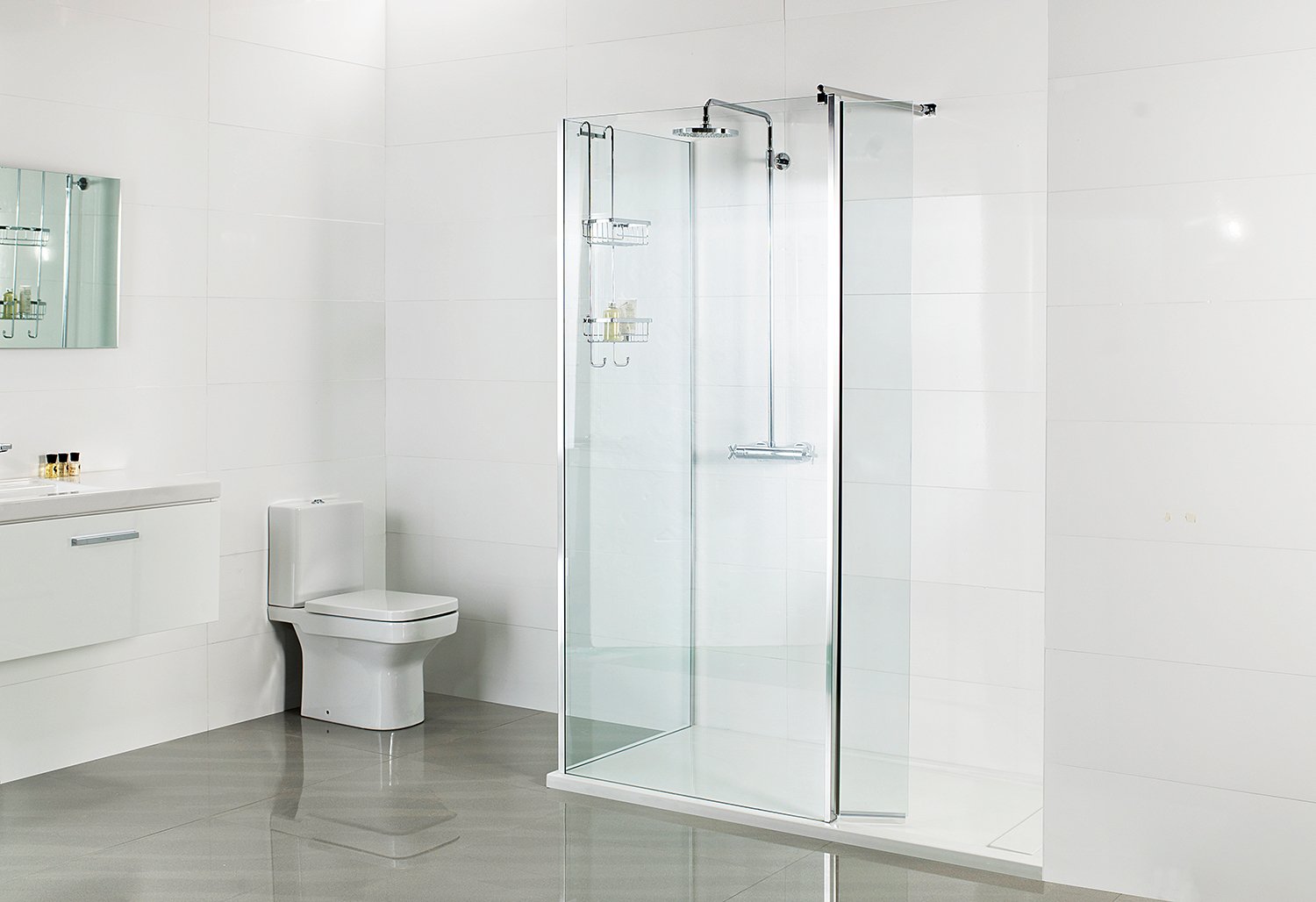 Instinct V2 1000 Glass/Glass Wet Room Panel 10mm V2IN10FP10CS