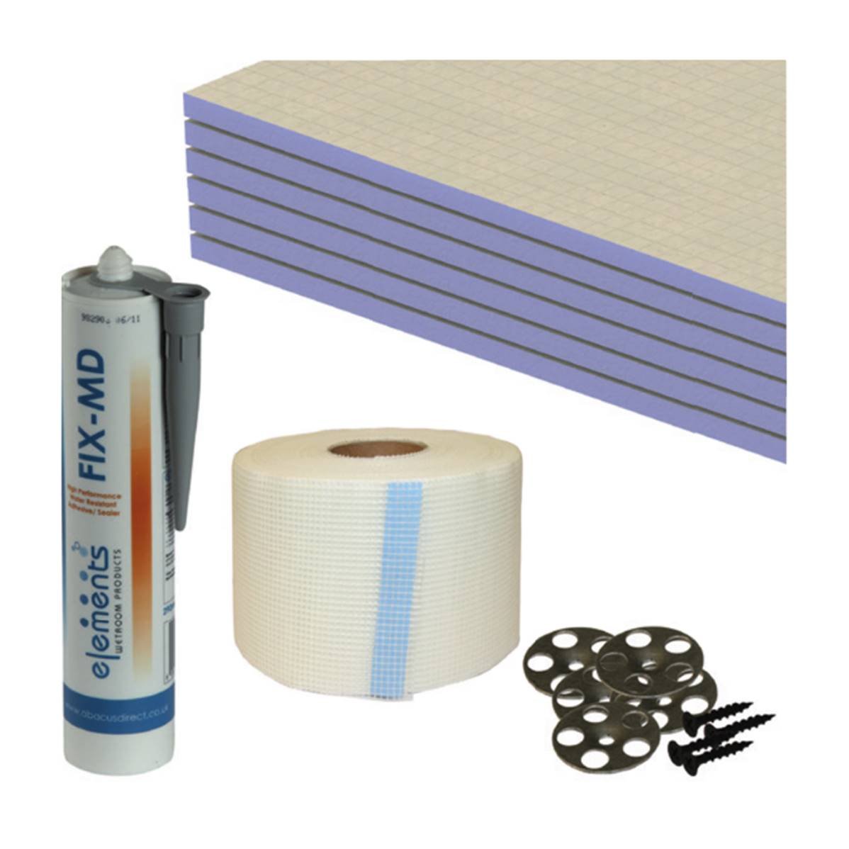 Plumb2u 12mm Tile Backer Board Wall Kit 4.32 sq/m ATWR-AP20-1010