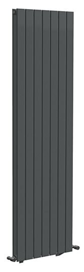Tucker French 1800 x 528mm Single Panel Anthracite Vertical Radiator (Heating Only)
