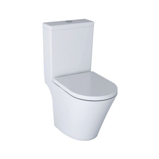 Tucker French Wave Standard Height Short Projection Rimless Open Back Close Coupled Pan (To suit INSKN004SLIM or INSWA004 + INSWA002D Only)