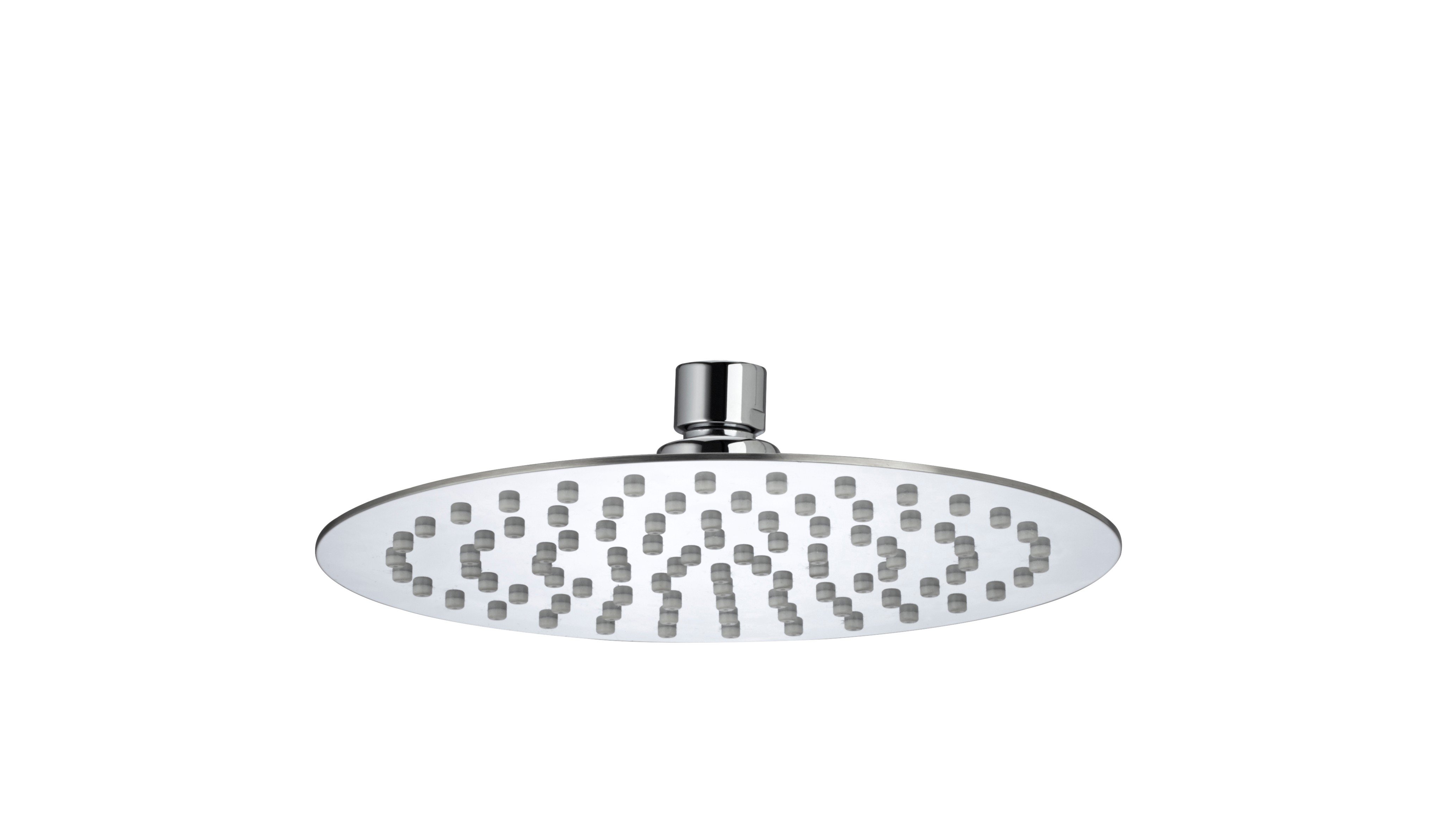 Bristan Stainless Steel Slimline 200mm Round Fixed Head FH SLRD01 C