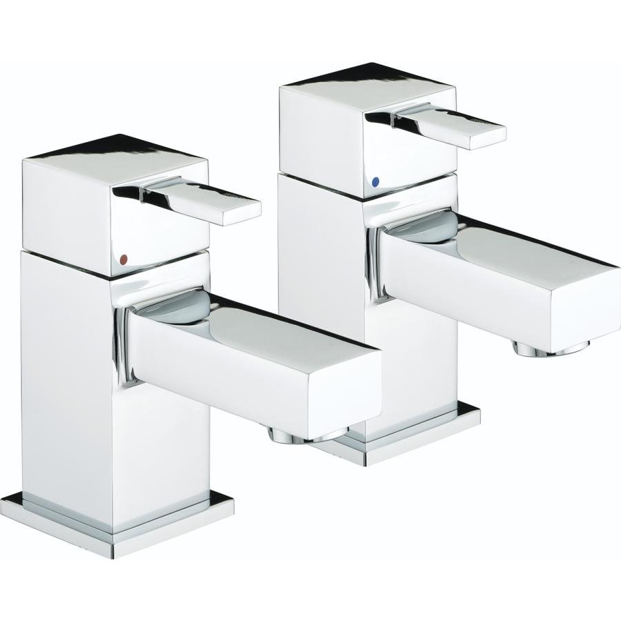 Bristan Quadrato Basin Taps Chrome