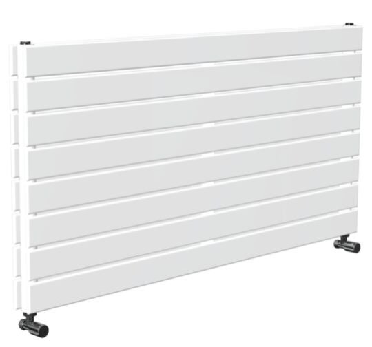 Tucker French 604 x 1200mm Double Panel White Horizontal Radiator (Heating Only)