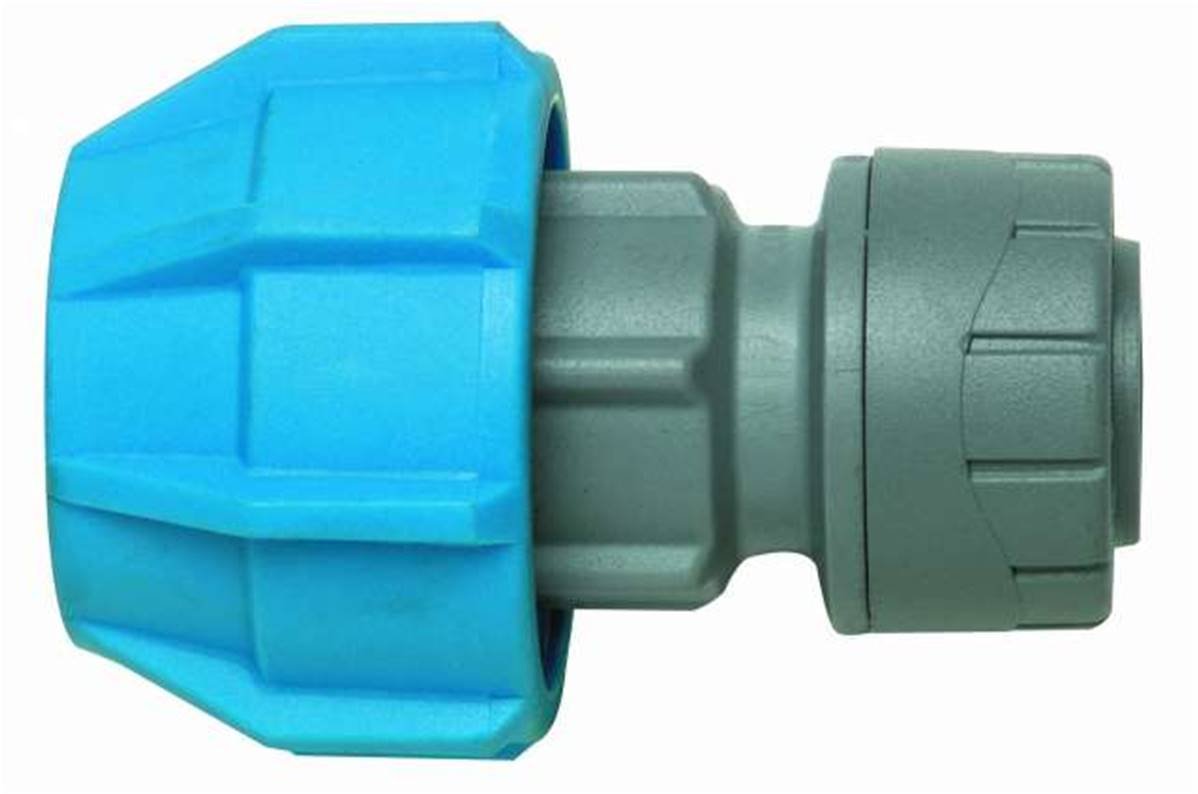 Polypipe PolyFast MDPE Polyfast Adaptor 22mm x 32mm (Cold Water Only) PB423222