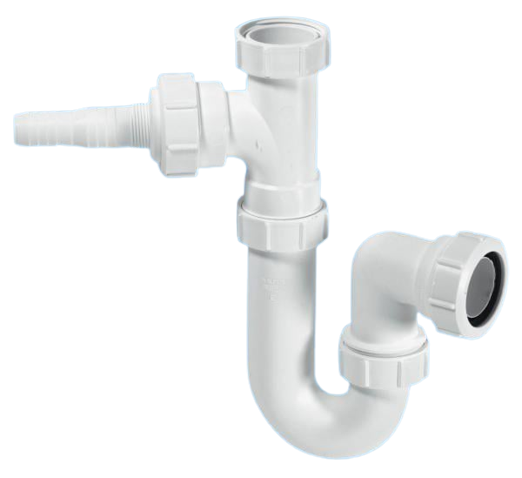 McAlpine 1 1/2" x 75mm Sink Trap with Domestic Appliance Inlet WM1