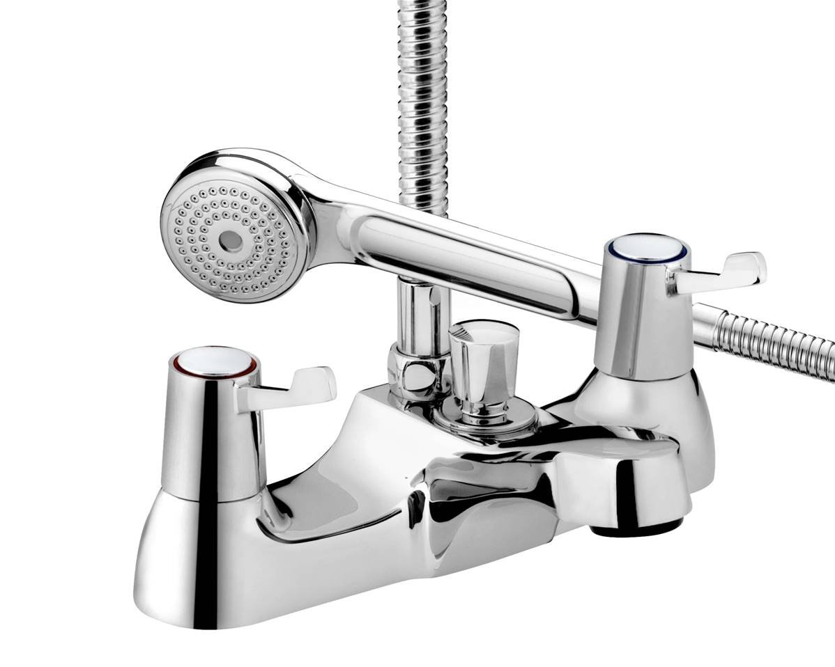 Bristan Lever Bath Shower Mixer with Ceramic Disc Valves Chrome