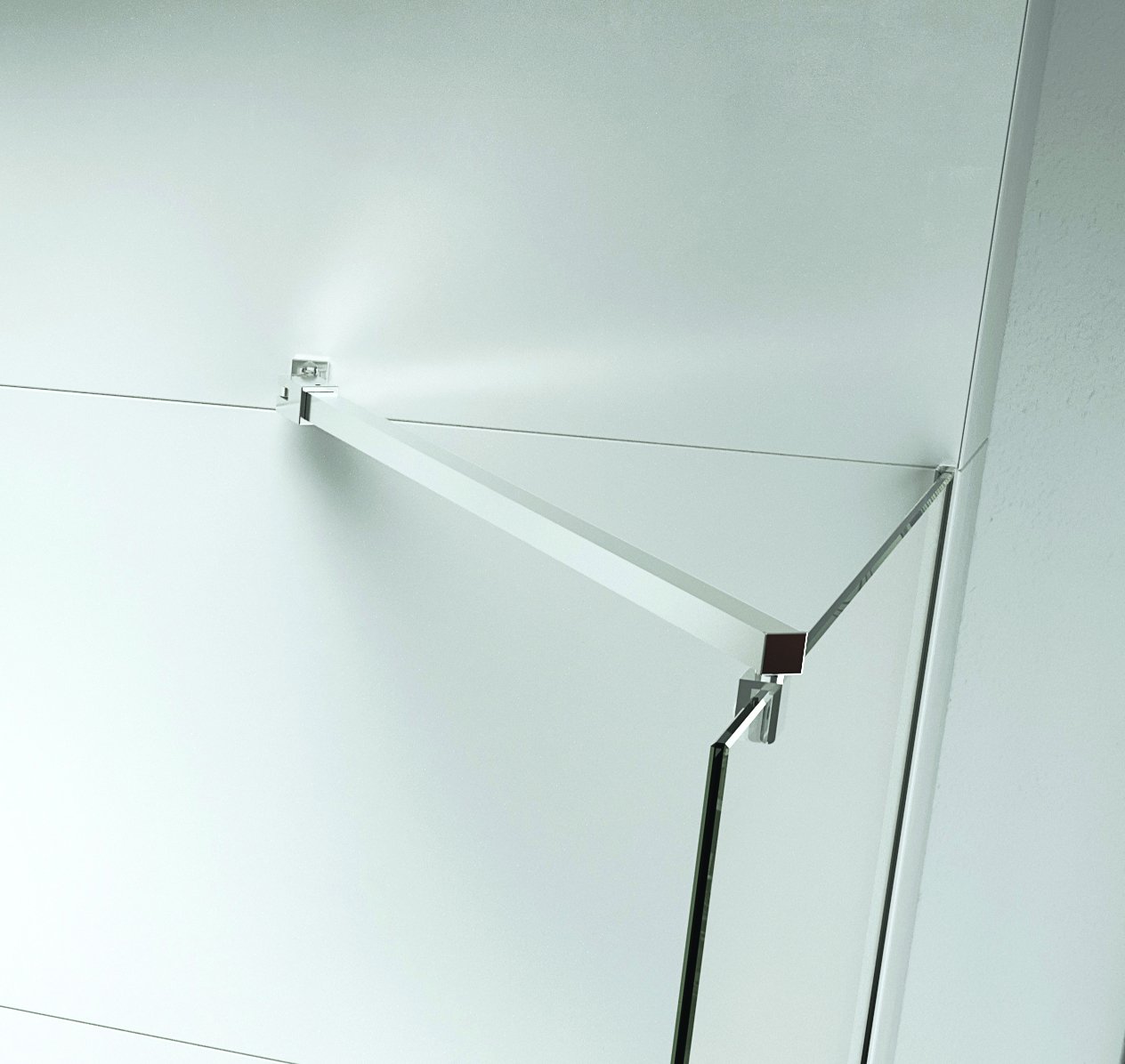 Instinct Wet Room Low Level Brace Kit Straight and 45 Deg Square - 8/10mm V2INBBK4590SQ
