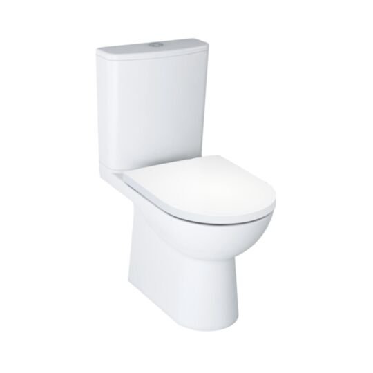 Tucker French Amersham Standard Height Short Projection Rimless Open Back Close Coupled Skirted Pan