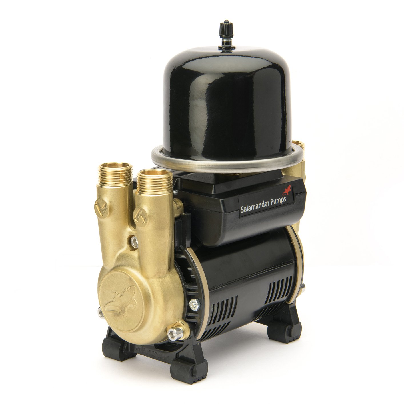 Salamander 1.5 Bar Twin Brass Ended Universal Regenerative Shower and Bathroom Pump CTFORCE15TU
