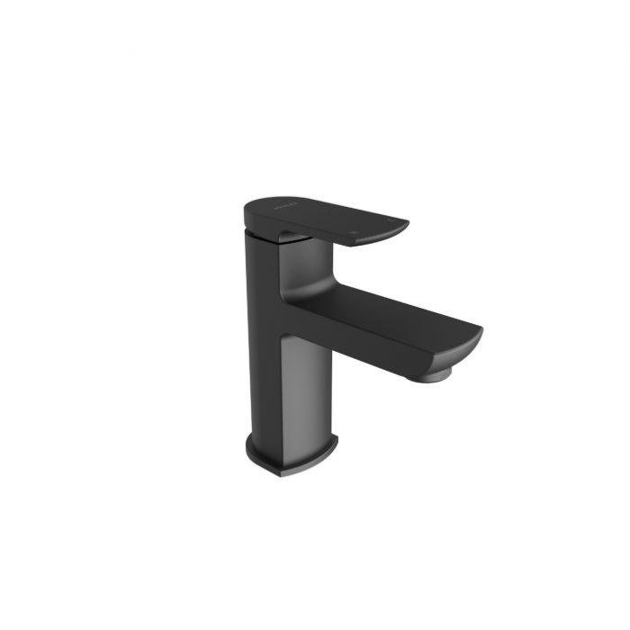 Aqualisa Downtown Basin Mixer Tap Matt Black Small (Includes Click Clack Waste) DT.SPT.MB
