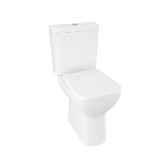 Tucker French Square Comfort Height Open Back Close Coupled Pan Pack (Pan, 4/2.6Ltr Cistern + Soft Close Seat)