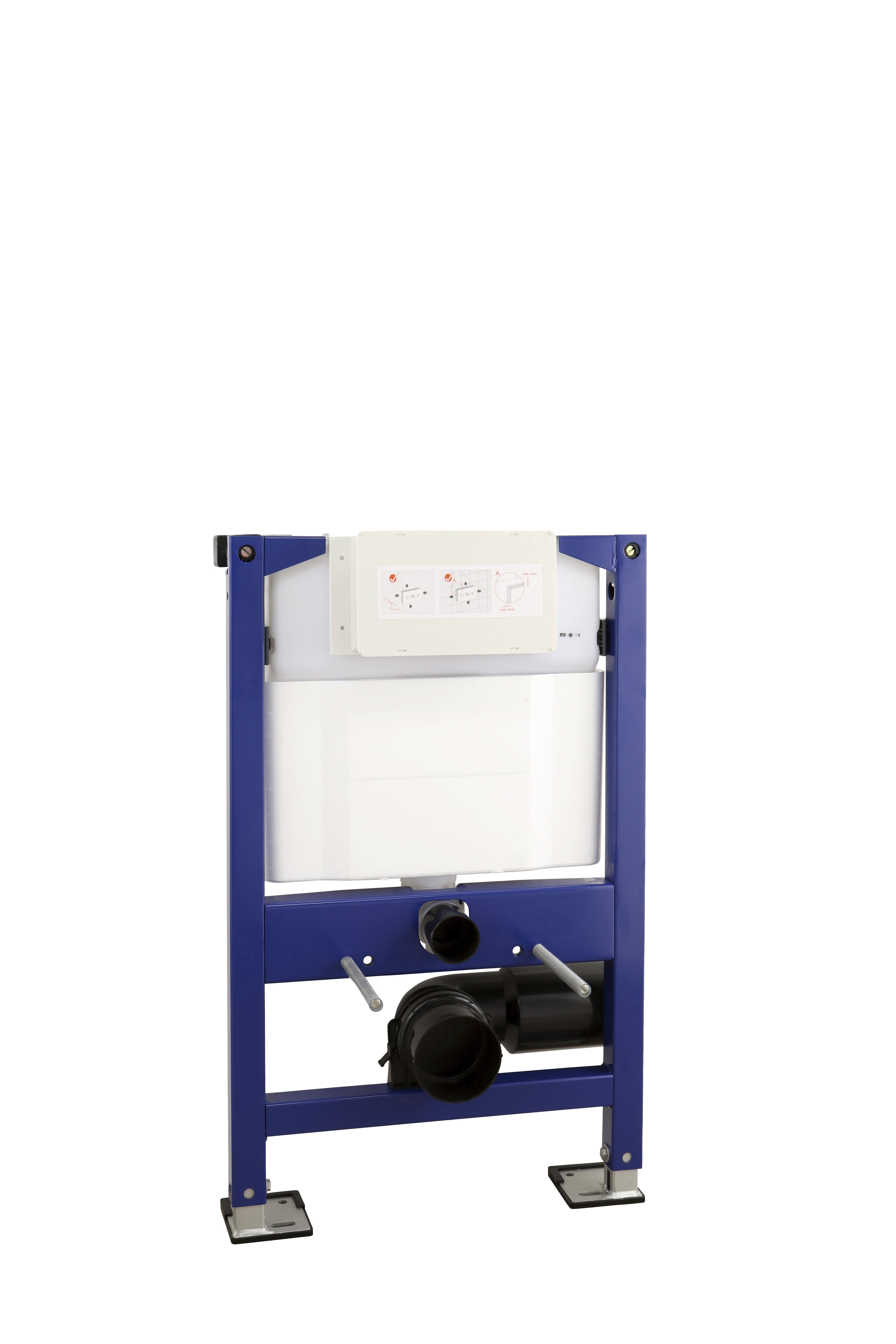 Instinct WC Frame & Dual Flush Cistern 820mm - Requires Press Panel INST-FRWC-0820