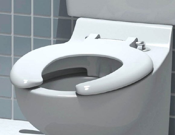 Lecico  Crescent Open Front Ring Seat White STWHSRING