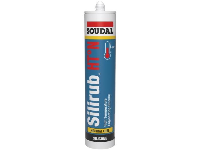 Soudal Silirub HT Degree - N Silicone Sealant 300ml Black 108266