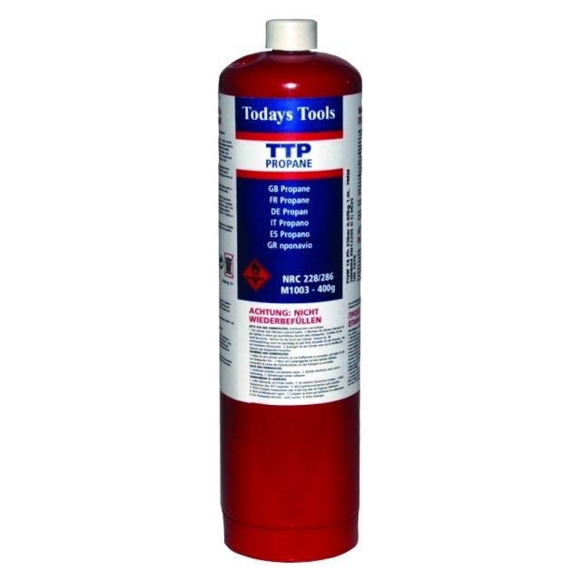 Todays Tools 400g Propane Gas Cylinder TTP