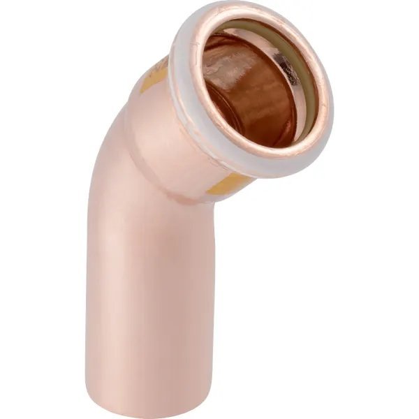 Geberit Mapress 22mm 45 Degree Copper Bend with Plain End Gas 34523