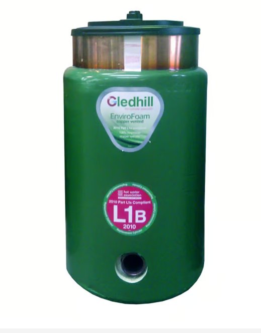 Gledhill 65L Direct Combi Vented Cylinder 900 x 400mm - BDCOM01