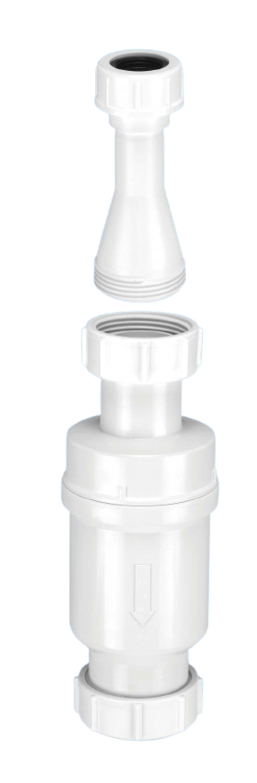 McAlpine 1 1/4" Self Closing Waste Valve with Tun Dish Adaptor MACVALVE-3
