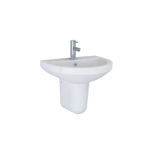 Tucker French Radlett 560mm Two Taphole Basin (Semi Pedestal)