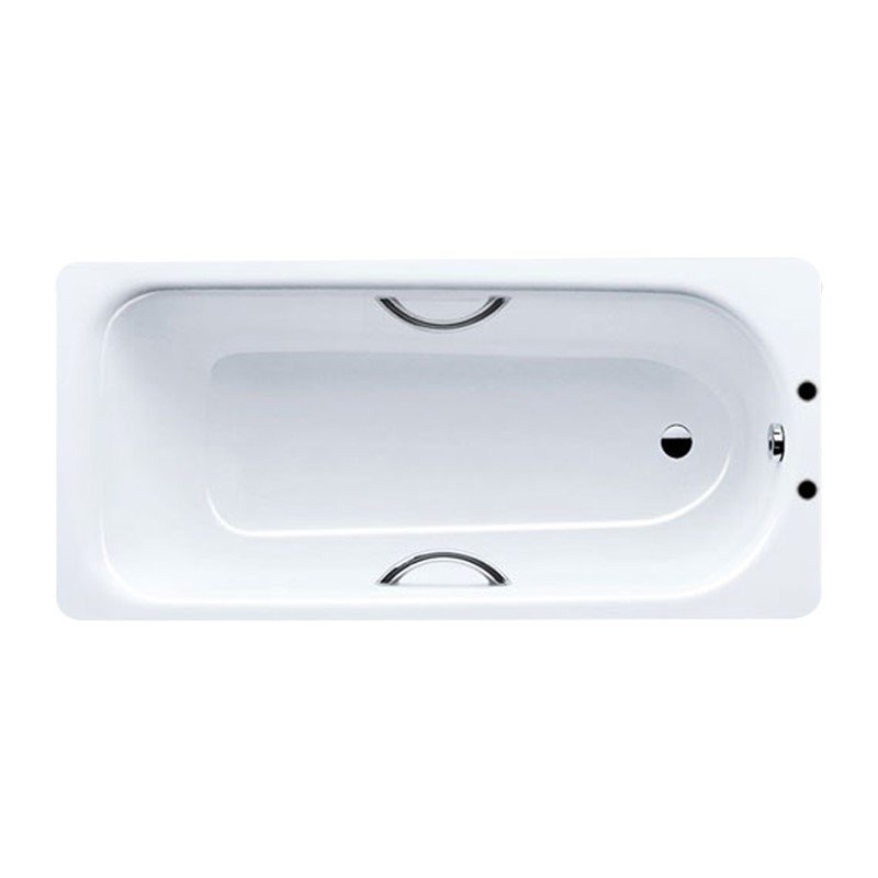 Kaldewei 1700 x 700mm 2 Tap Hole Twin Grip Eurowa Bath White BS00301N