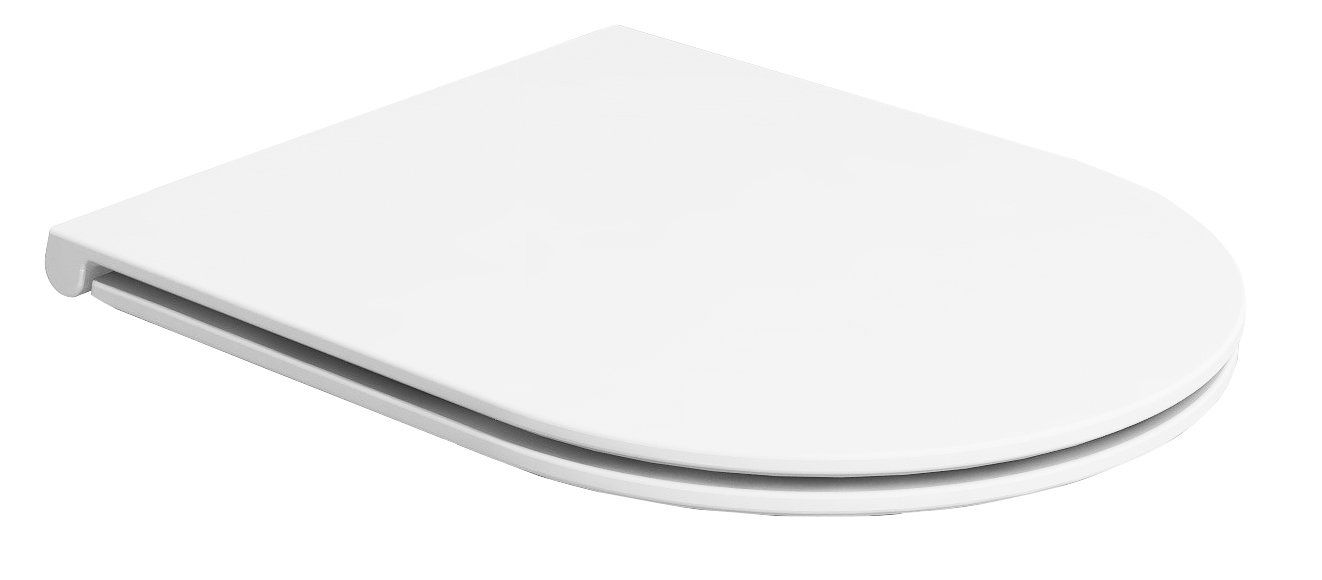 Instinct Wave / Nuance / Elion Duraplast Soft Close Quick Release Slim Sandwich Seat & Cover White INSNU004SLIM