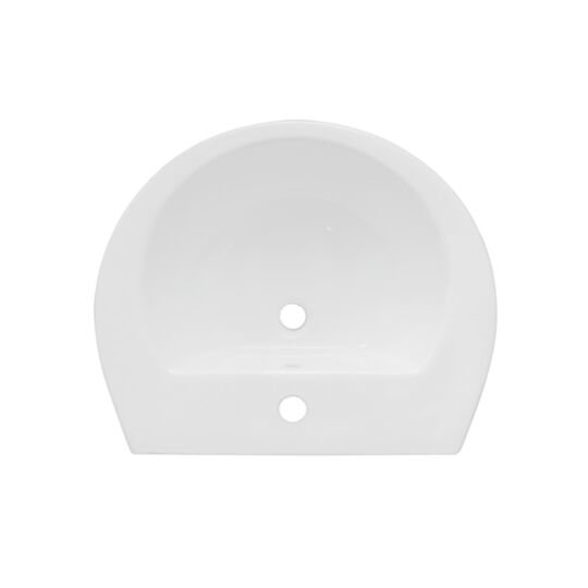 Instinct 550mm Basin 1 Tap Hole White AA97206