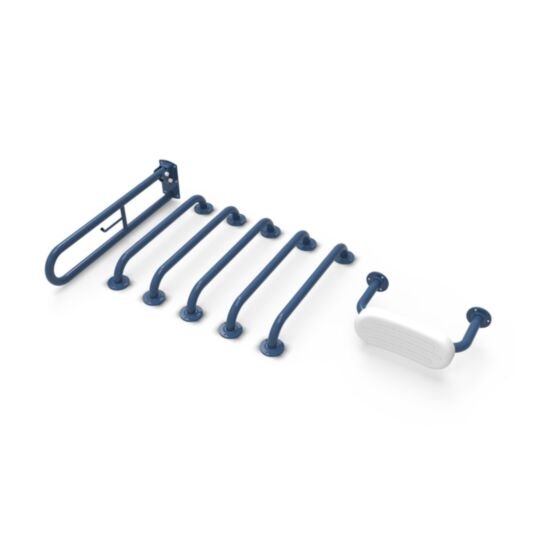 Tucker French  Doc M Pack Back Rest + Grab Rail (Exposed Fixings) Dark Blue