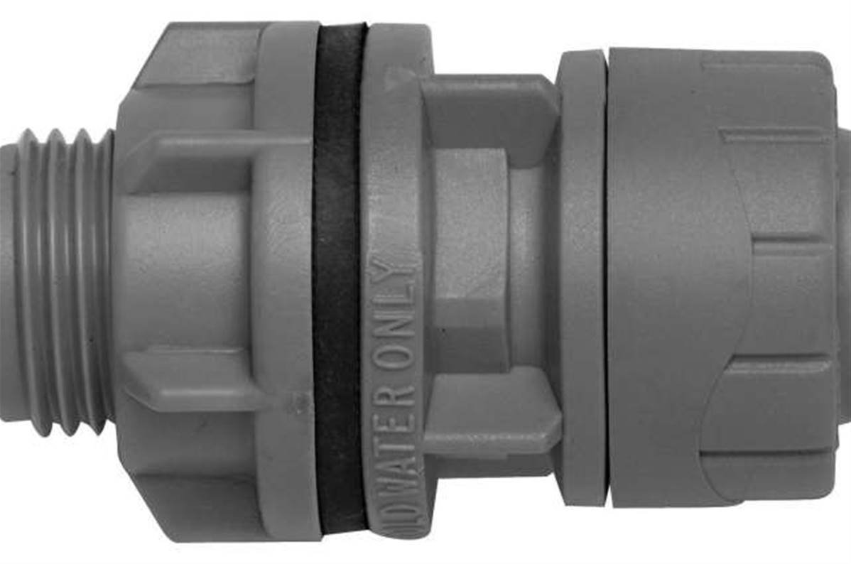 Polypipe PolyPlumb Tank Connector 22mm x 3/4” (Cold Water Only) PB3822