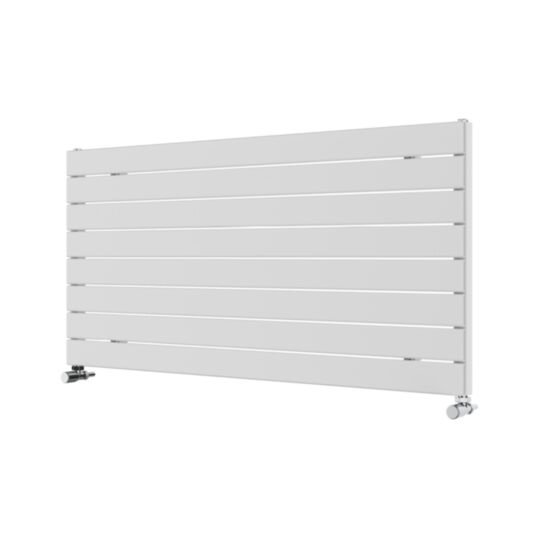 Tucker French 595 x 1200mm Single Panel White Horizontal Radiator (Heating Only)