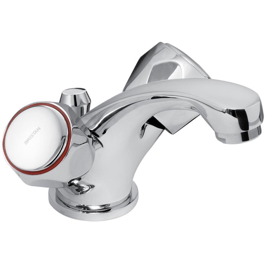 Bristan Club Mono Basin Mixer with Pop Up Waste with Metal Heads Chrome