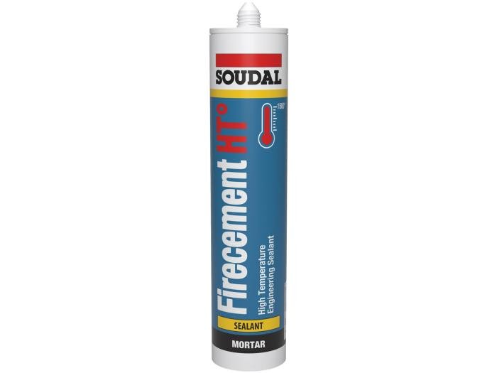 Soudal Firecement HT Sealant 310ml Black 108264