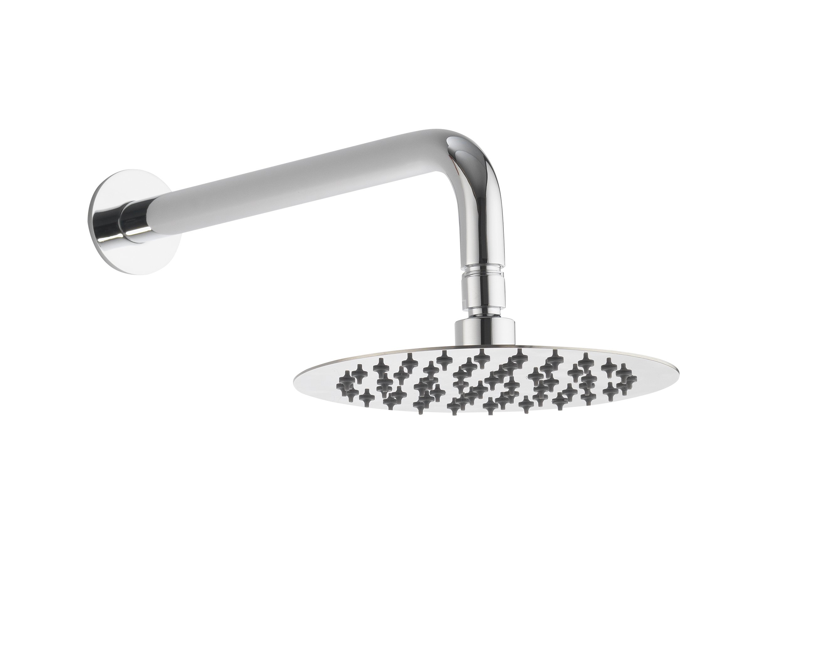 Instinct Kiso Round Wall Arm with 200mm Slimline Polished Head INS37018
