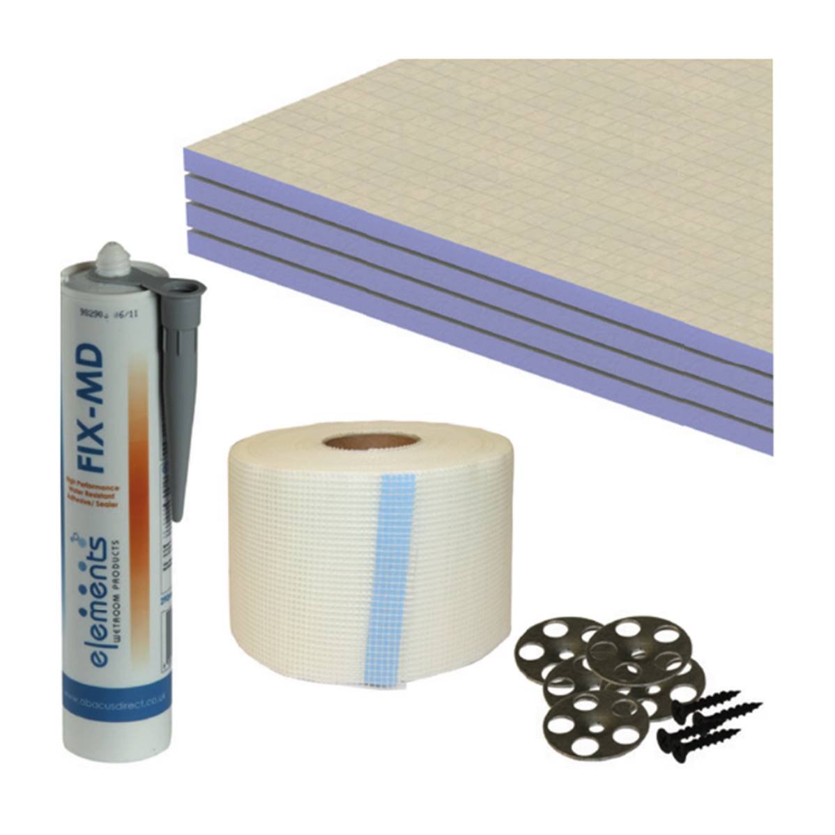 Plumb2u 10mm Tile Backer Board Floor Kit 2.88 sq/m ATWR-AP10-1005