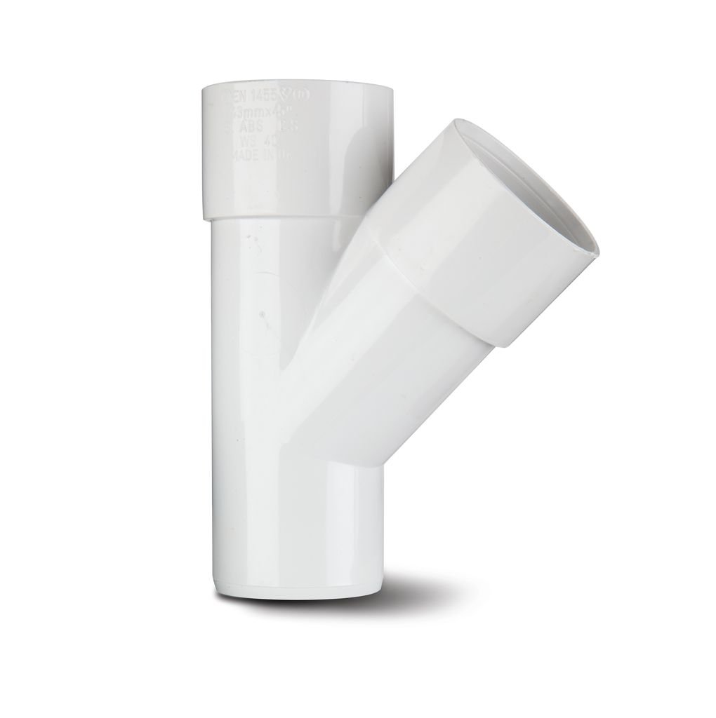 Polypipe 40mm 45 Degree Junction White