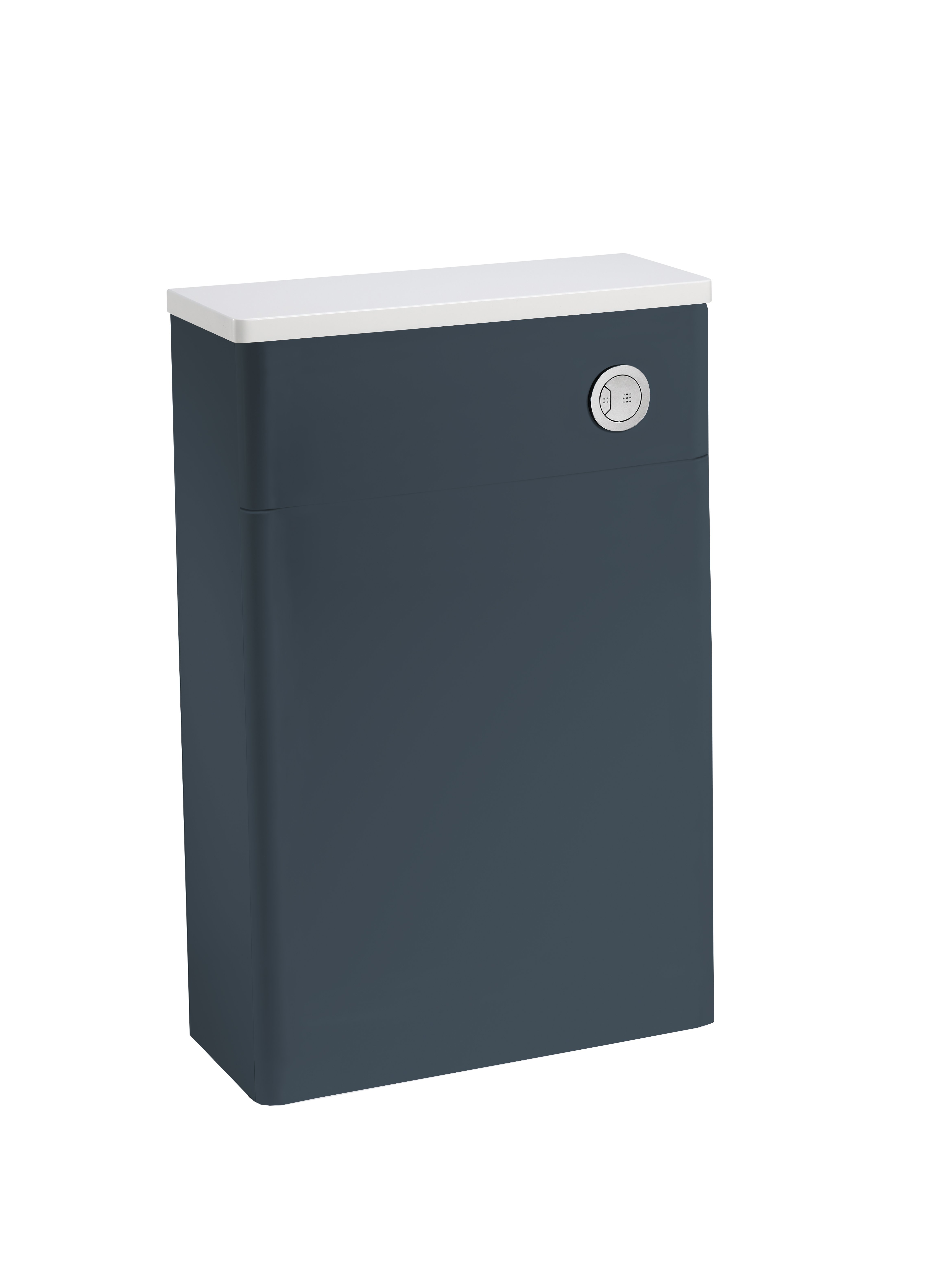 Tucker French 560mm Curved Edge Back To Wall WC Unit Dark Blue