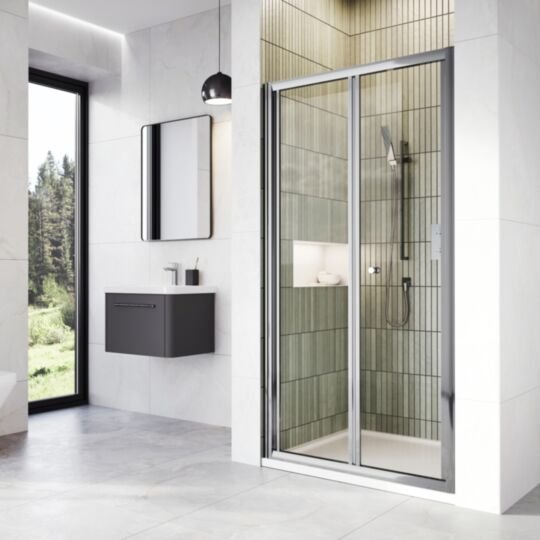Tucker French 6 Bifold Door 1000mm Silver
