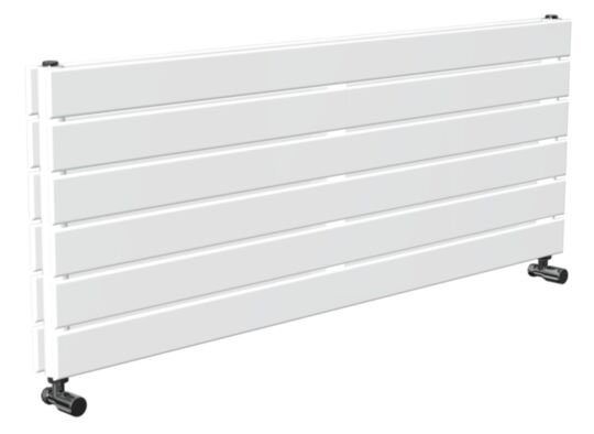 Tucker French 452 x 1200mm Double Panel White Horizontal Radiator (Heating Only)