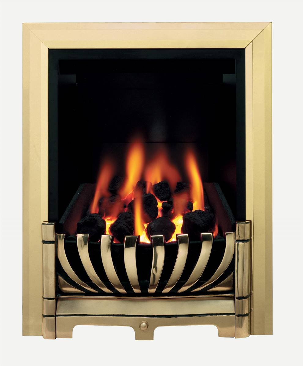 Be Modern Avantgarde Inset Gas Fire in Brass Finish 8060 