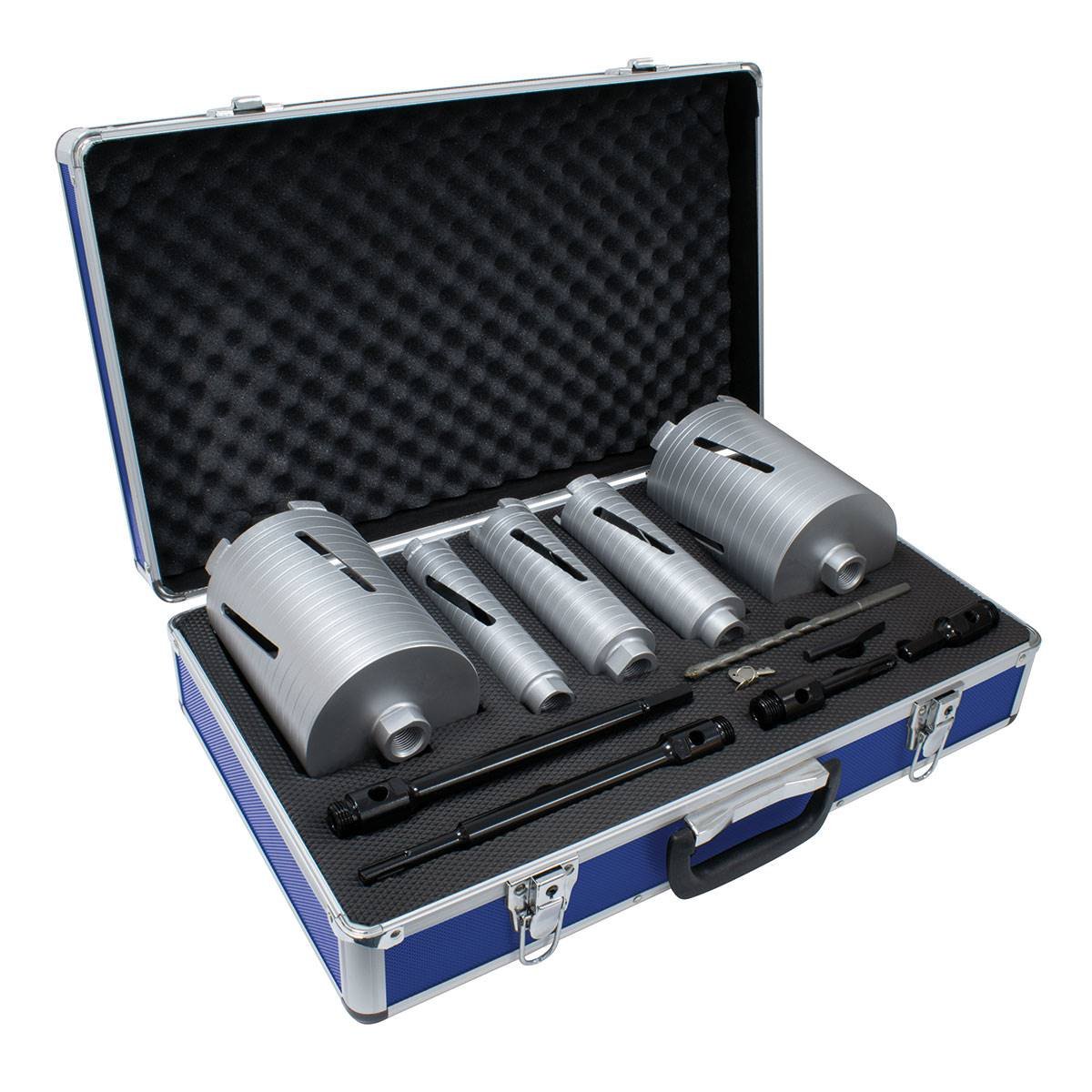 Mexco 11 Piece Diamond Dry Core Drill Kit - Slotted Barrel X90 Grade A10DCDKIT57