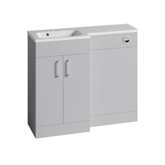 Tucker French Surry 600mm L-Shape Basin Unit (with 1100 x 340mm L-Shape Left Hand Basin)