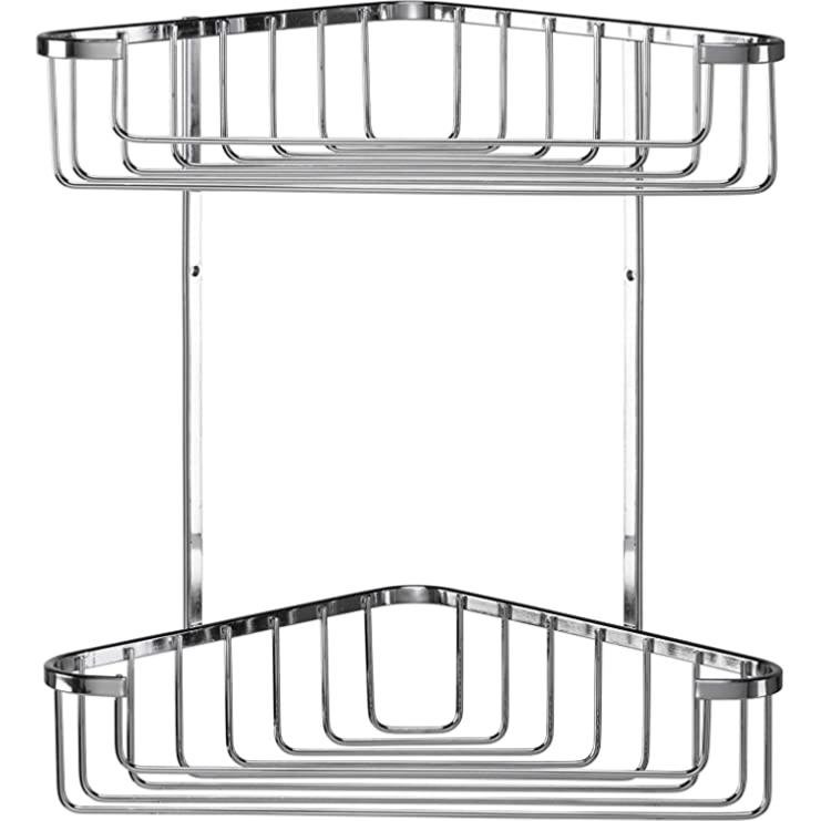 Croydex Rust Free Large Two Tier Corner Basket QM263841