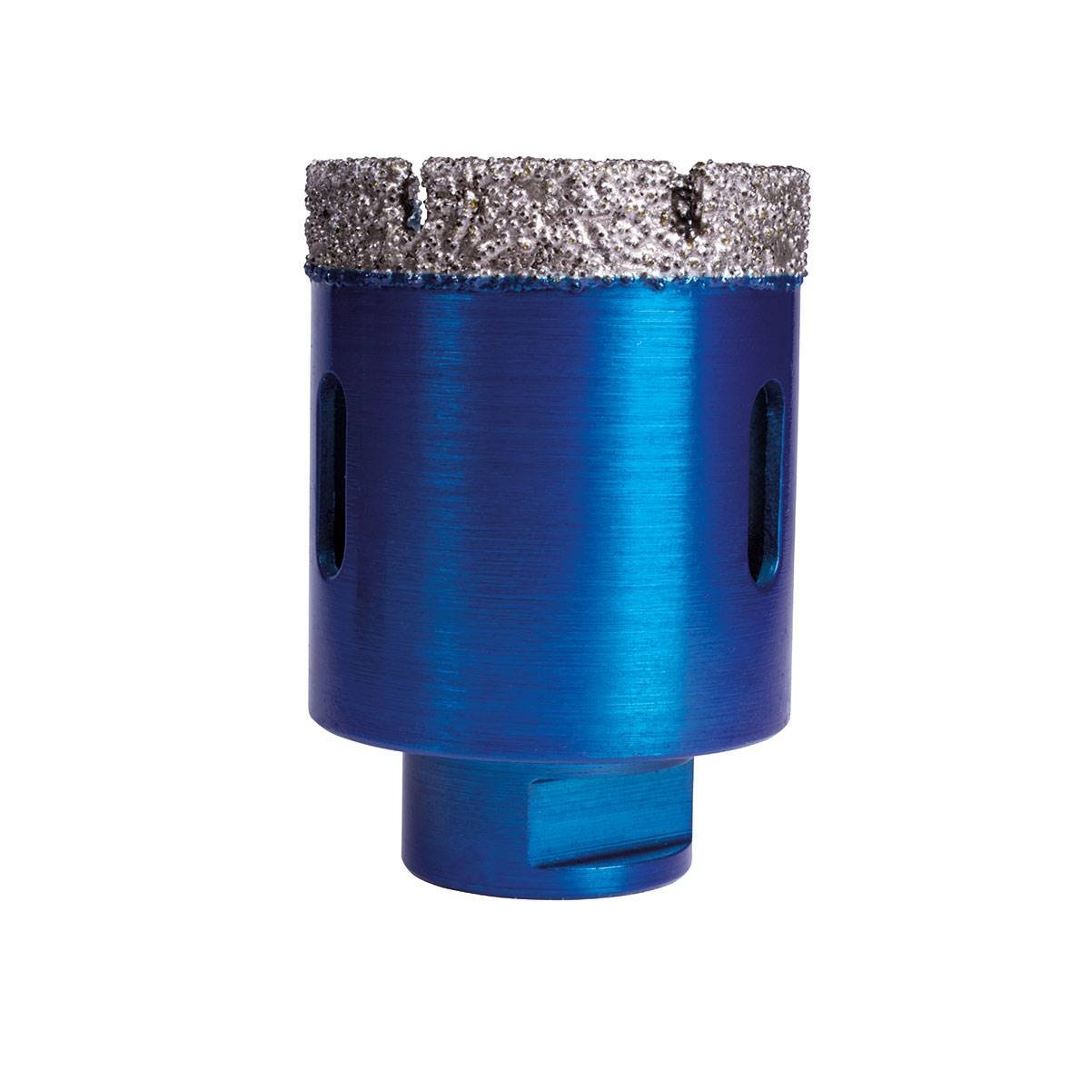 Vacuum Brazed Diamond Tile Drill Bit 45mm - Slotted Barrel (M14 Fit) XCEL Grade TDXCEL45