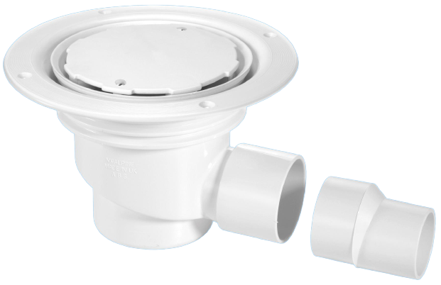 McAlpine 75mm Water Seal Gully with Horizontal Outlet White Plastic TSG1-WH