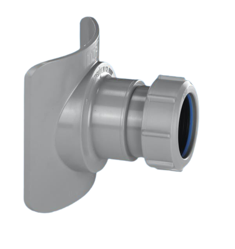 McAlpine 1 1/4" Mechanical Soil Pipe Boss Connector Black BOSSCONN110-BL