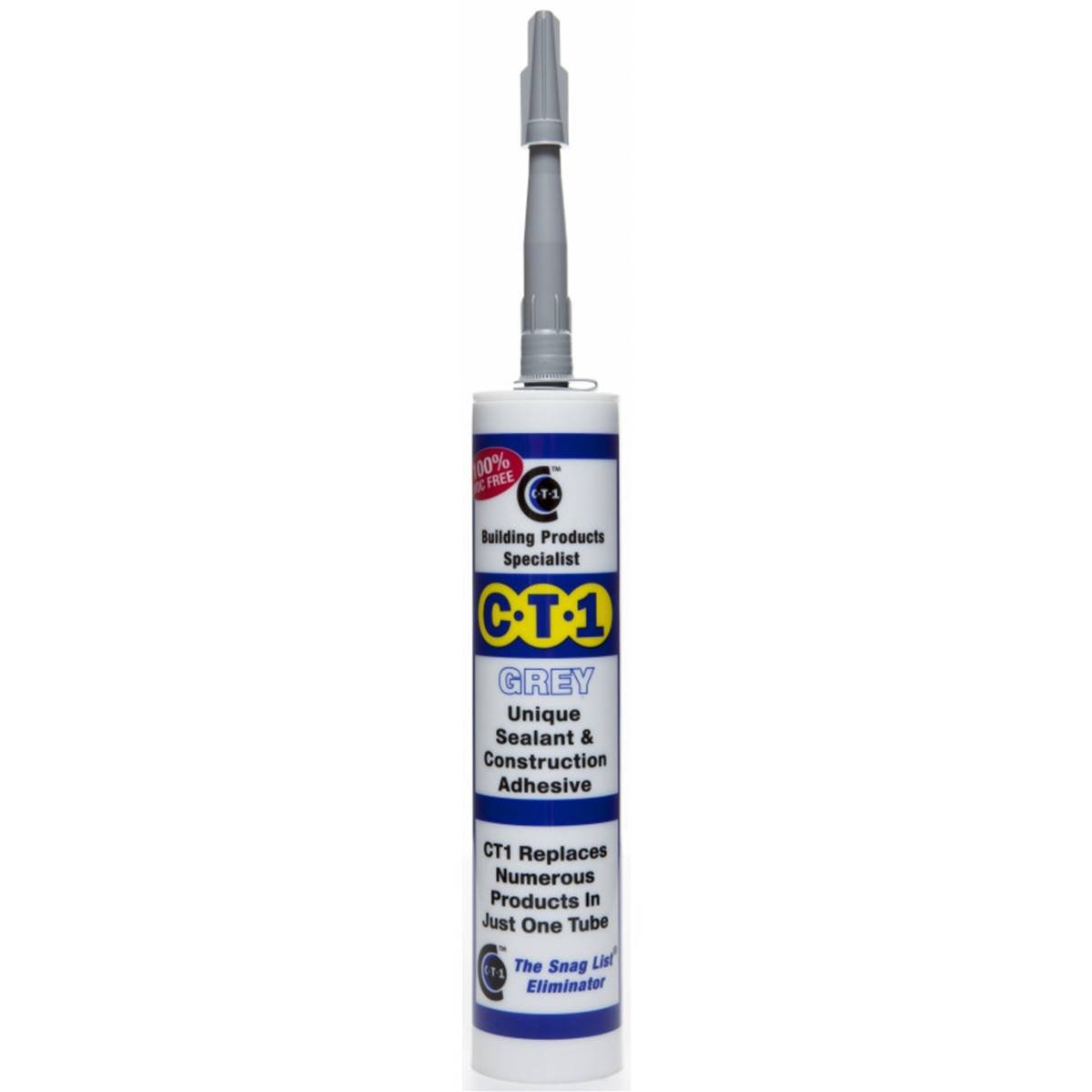 CT1 Unique Sealant & Construction Adhesive - Grey 290ml 535306